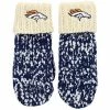 Discount 🔥 Unbranded FOCO Navy Denver Broncos Confetti Cream Mittens 💯