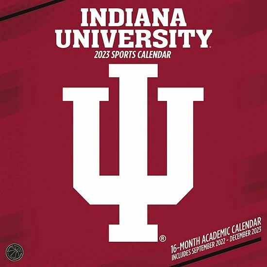 Buy 👍 Unbranded Indiana Hoosiers 2023 16-Month Team Wall Calendar 👏