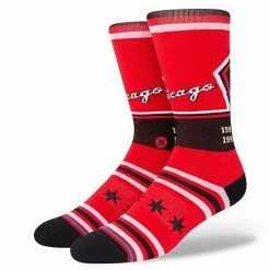 Brand new 🤩 Unbranded Men's Stance Red Chicago Bulls 2021/22 City Edition Crew 🧦 Socks 🌟
