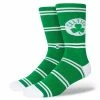 Best Sale 👏 Unbranded Men's Stance Boston Celtics Hardwood Classics Stripes Crew 🧦 Socks 😍