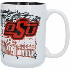 Cheapest 👍 Unbranded Oklahoma State Cowboys 15oz. Campus Line Art Mug 🤩