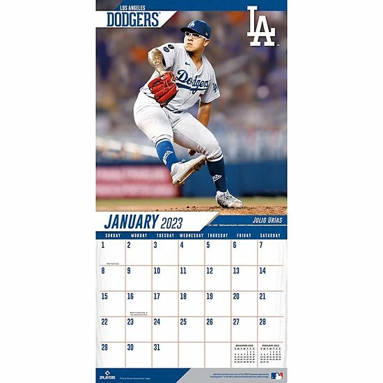 Cheapest 🎉 Unbranded Los Angeles Dodgers 2023 12" X 12" Team Wall Calendar ✨ - Image 4