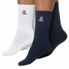 Hot Sale ✔️ Unbranded 👩 Women's ZooZatz Navy/White Arizona Wildcats 2-Pack Quarter-Length 🧦 Socks 😍