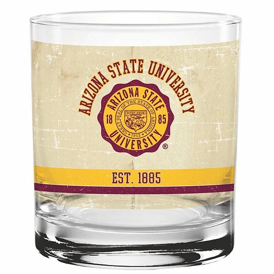 Top 10 🛒 Unbranded Arizona State Sun Devils 14oz. Vintage Retro Rocks Glass 🤩