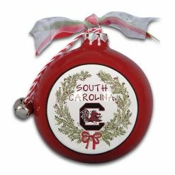 Best Pirce 🥰 Unbranded South Carolina Gamecocks Wreath Kickoff Painted Ornament 👍