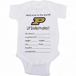 Discount 🎁 Unbranded Purdue Boilermakers Newborn Welcome To The World Creeper - White ⌛