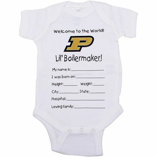 Discount ๐ Unbranded Purdue Boilermakers Newborn Welcome To The World Creeper - White โ