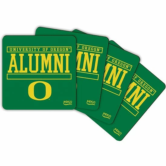 Wholesale 🥰 Unbranded Oregon Ducks Alumni 4-Pack Neoprene Coaster Set 💯