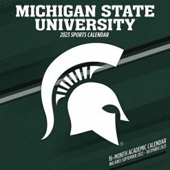 Discount 🤩 Unbranded Michigan State Spartans 2023 16-Month Team Wall Calendar 🔔
