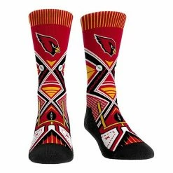 Discount ⌛ Unbranded Rock Em 🧦 Socks Arizona Cardinals Move The Chains Crew 🧦 Socks 🧨