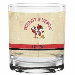 Top 10 👏 Unbranded Louisville Cardinals 14oz. Vintage Retro Rocks Glass 🛒