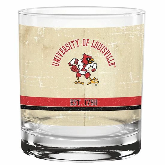 Top 10 👏 Unbranded Louisville Cardinals 14oz. Vintage Retro Rocks Glass 🛒