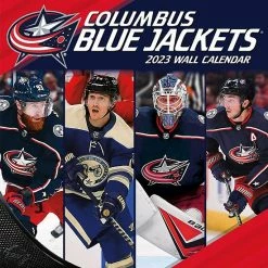 Flash Sale 🎁 Unbranded Columbus Blue Jackets 2023 12" X 12" Team Wall Calendar ⭐