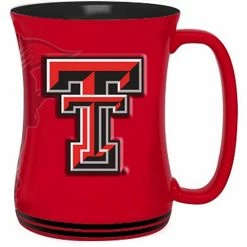 Promo ⭐ Unbranded Texas Tech Red Raiders 16oz. Sculpted Mug ✔️
