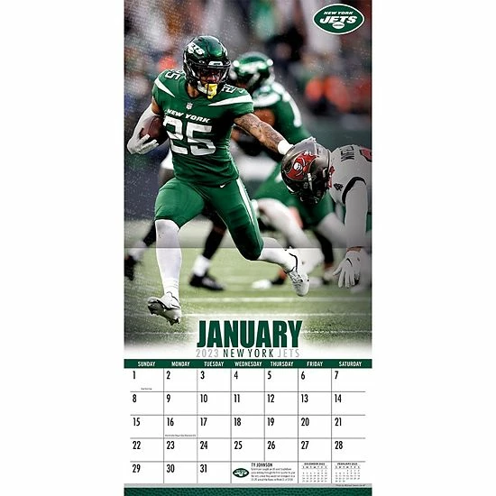 Cheapest โจ Unbranded New York Jets 2023 12" X 12" Team Wall Calendar ๐ - Image 4