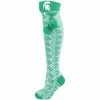 Best Sale 💯 Unbranded 👩 Women's ZooZatz Michigan State Spartans Geometric Thigh High 🧦 Socks 🔥