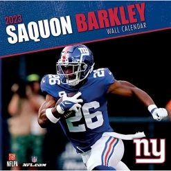 Cheap 🧨 Unbranded Saquon Barkley New York Giants 2023 Player Calendar 🔔