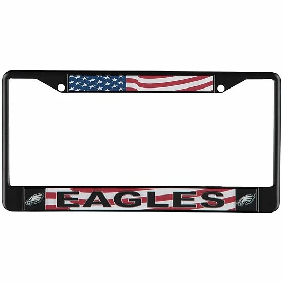 Budget ✨ Unbranded Philadelphia Eagles Acrylic USA Flag License Plate Frame 🥰