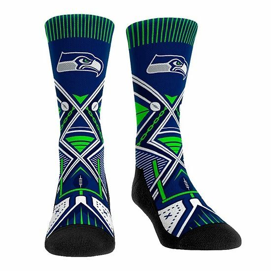 Promo ๐ Unbranded Rock Em ๐งฆ Socks Seattle Seahawks Move The Chains Crew ๐งฆ Socks ๐