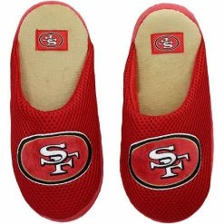 Flash Sale 🔥 Unbranded Youth FOCO San Francisco 49ers Big Logo Colorblock Mesh Slippers 🎁