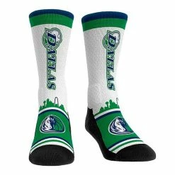 Cheapest 👏 Unbranded Rock Em 🧦 Socks Dallas Mavericks City Edition Jersey Crew 🧦 Socks 😀