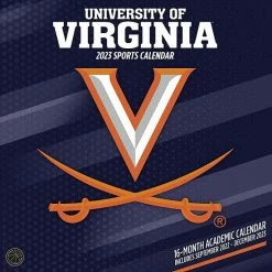 Deals ✔️ Unbranded Virginia Cavaliers 2023 16-Month Team Wall Calendar 👍
