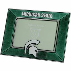 Best Sale ✔️ Unbranded Michigan State Spartans Horizontal Art Glass Frame ⌛