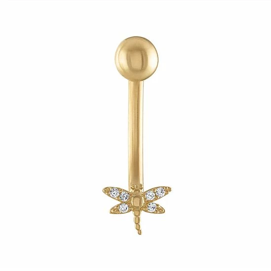 Flash Sale โ๏ธ Unbranded 10k Gold Dragonfly Belly Button Ring ๐งจ