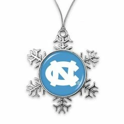 Cheapest 💯 Unbranded North Carolina Tar 👠 Heels Snowflake Metal Ornament 🔔