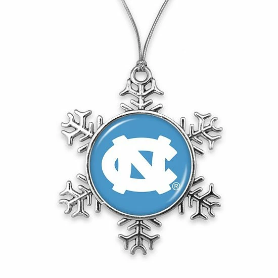 Cheapest 💯 Unbranded North Carolina Tar 👠 Heels Snowflake Metal Ornament 🔔