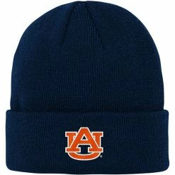 Best Pirce ✔️ Unbranded Youth Navy Auburn Tigers Jacquard Texture Cuffed Knit Hat 🎉