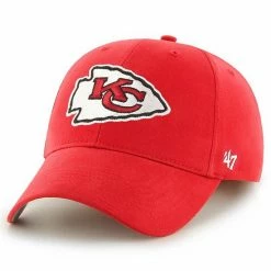 Best Sale 😀 Unbranded Toddler '47 Red Kansas City Chiefs Basic MVP Adjustable Hat 😀