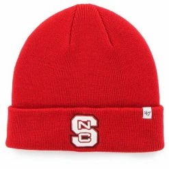 Best reviews of 👍 Unbranded Men's '47 Red NC State Wolfpack Raised Cuffed Knit Hat 💯