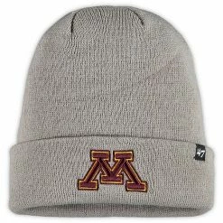 Brand new 🥰 Unbranded Men's '47 Gray Minnesota Golden Gophers Raised Cuffed Knit Hat 🥰