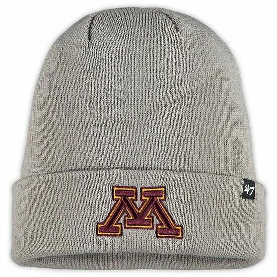 Brand new 🥰 Unbranded Men's '47 Gray Minnesota Golden Gophers Raised Cuffed Knit Hat 🥰