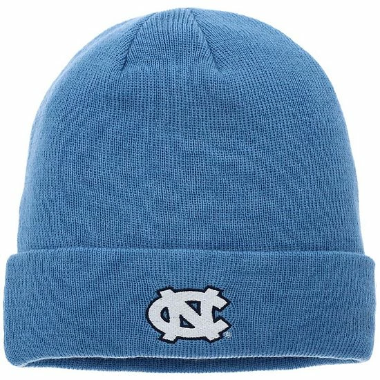 Top 10 🤩 Unbranded Youth Carolina Blue North Carolina Tar 👠 Heels Jacquard Texture Cuffed Knit Hat 🎁