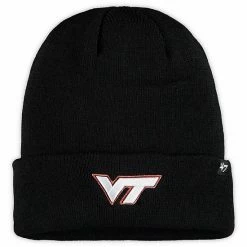 Best Sale ✨ Unbranded Men's '47 Black Virginia Tech Hokies Raised Cuffed Knit Hat 🎉