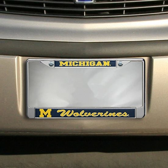 Discount ๐ฅฐ Unbranded Michigan Wolverines Chrome License Plate Frame ๐ฏ