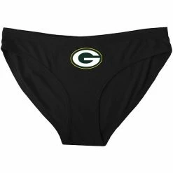 Hot Sale 🥰 Unbranded 👩 Women's Concepts Sport Black Green Bay Packers Solid Logo Panties ✨