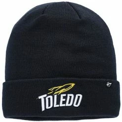 Promo ⭐ Unbranded Men's '47 Navy Toledo Rockets Raised Cuffed Knit Hat 🌟