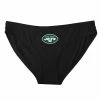 New 🥰 Unbranded 👩 Women's Concepts Sport Black New York Jets Solid Logo Panties 🎉
