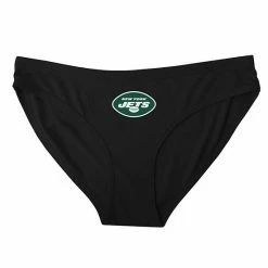 New 🥰 Unbranded 👩 Women's Concepts Sport Black New York Jets Solid Logo Panties 🎉