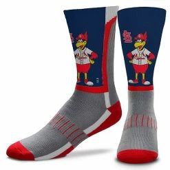 Best Sale 🔥 Unbranded Men's For Bare Feet St. Louis Cardinals Mascot Snoop V-Curve Crew 🧦 Socks ⭐