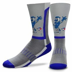 Best Sale 😉 Unbranded Men's For Bare Feet Toronto Blue Jays Mascot Snoop V-Curve Crew 🧦 Socks 😀