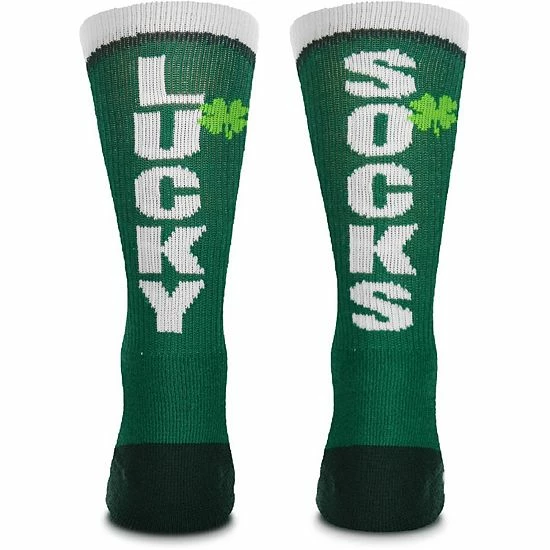 Hot Sale ๐ฅฐ Unbranded For Bare Feet Detroit Lions Four Leaf St. Patrick's Day V-Curve Crew ๐งฆ Socks ๐ - Image 3