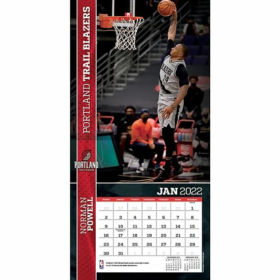 Budget 👏 Unbranded Portland Trail Blazers 2022 Wall Calendar 🎁 - Image 3