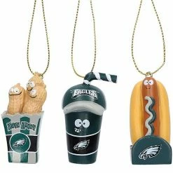 Promo 🌟 Unbranded Philadelphia Eagles Snack Pack Ornament Set ⭐