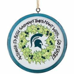 New 🌟 Unbranded Michigan State Spartans Metal Ornament 🧨