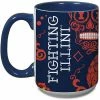 Budget 🤩 Unbranded Illinois Fighting Illini 15oz. Java Dia De Los Muertos Mug ✨