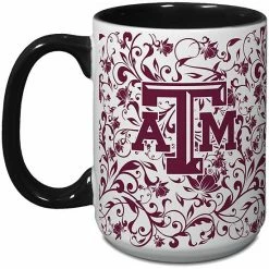Buy 👍 Unbranded Texas A&M Aggies 15oz. Java Floral Mug 🥰